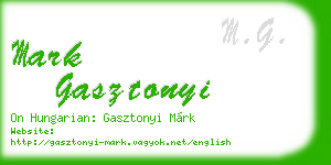 mark gasztonyi business card